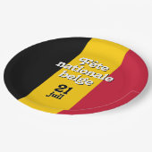 Franse vlag nationale belge Belgische vlag Papieren Bordje (Gekanteld)