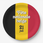 Franse vlag nationale belge Belgische vlag Papieren Bordje (Voorkant)
