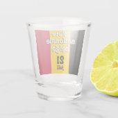 Franse vlag nationale belge Belgische vlag Shot Glas (Achterkant)
