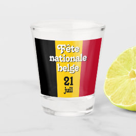 Franse vlag nationale belge Belgische vlag Shot Glas