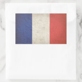 Franse vlag noodlijdend rechthoekige sticker (Tas)