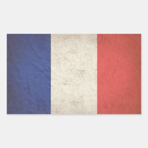 Franse vlag noodlijdend rechthoekige sticker