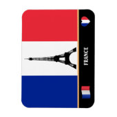 Franse vlag & olifantentoren Parijs / Frankrijk Ma Magneet (Verticaal)