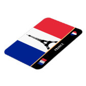 Franse vlag & olifantentoren Parijs / Frankrijk Ma Magneet (Linkerzijde)