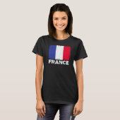 Franse vlag ondersteunt Franse Mannen T-shirt (Voorkant volledig)