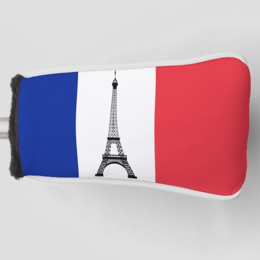 Franse vlag op Golf Head-Hoesjes Golfheadcover (Voorkant)