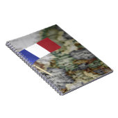 Franse vlag op kaart notitieboek (Rechterzijde)
