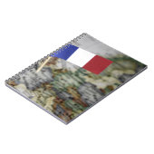 Franse vlag op kaart notitieboek (Linkerzijde)