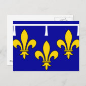 Franse vlag Orleans Briefkaart (Voorkant / Achterkant)