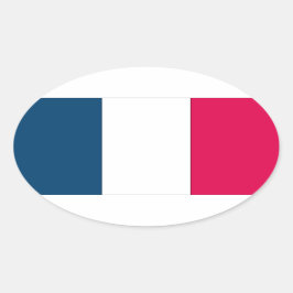 Franse vlag ovale sticker
