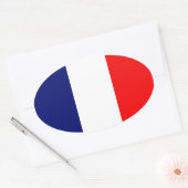 Franse vlag ovale sticker (Envelop)