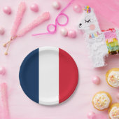 Franse vlag papieren bordje (Feest)