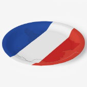 Franse vlag papieren bordje (Gekanteld)