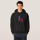 Franse vlag Parijs Franse ouders reizen Gui Hoodie (Voorkant volledig)