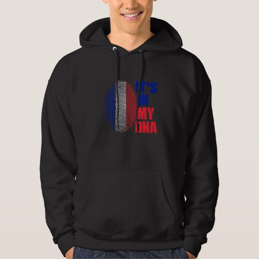 Franse vlag Parijs Franse ouders reizen Gui Hoodie (Voorkant)