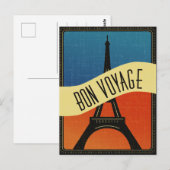  Franse vlag Paris Eiffeltoren Reizen Briefkaart (Voorkant / Achterkant)