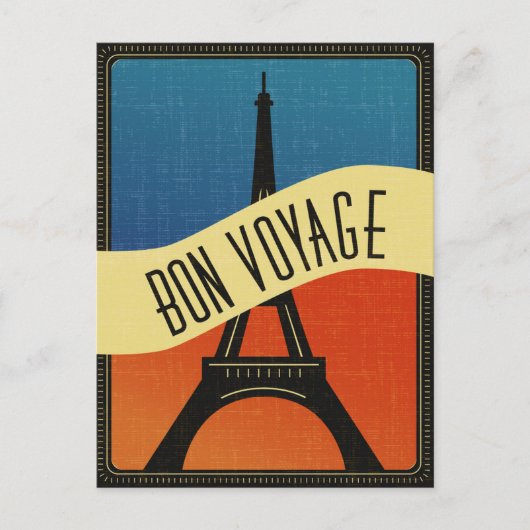  Franse vlag Paris Eiffeltoren Reizen Briefkaart (Voorkant)