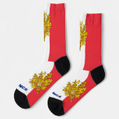 Franse vlag patriottisch , duurzaam frankrijk - pr sokken (Links)