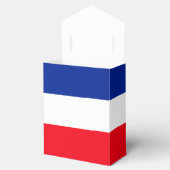 Franse vlag Patriottische kleuren internationaal r Bedankdoosjes (Geopend)