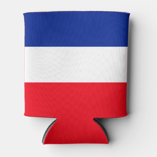 Franse vlag Patriottische kleuren internationaal r Blikjeskoeler (Voorkant)