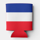 Franse vlag Patriottische kleuren internationaal r Blikjeskoeler (Achterkant)