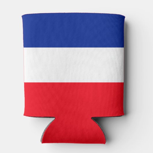 Franse vlag Patriottische kleuren internationaal r Blikjeskoeler (Achterkant)