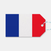 Franse vlag Patriottische kleuren internationaal r Cadeaulabel (Voorkant (Horizontaal))