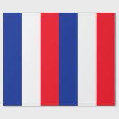 Franse vlag Patriottische kleuren internationaal r Cadeaupapier (Vlak)