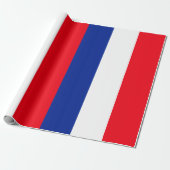 Franse vlag Patriottische kleuren internationaal r Cadeaupapier (Uitgerold)
