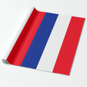 Franse vlag Patriottische kleuren internationaal r Cadeaupapier