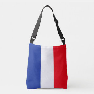 Franse vlag Patriottische kleuren internationaal r Crossbody Tas