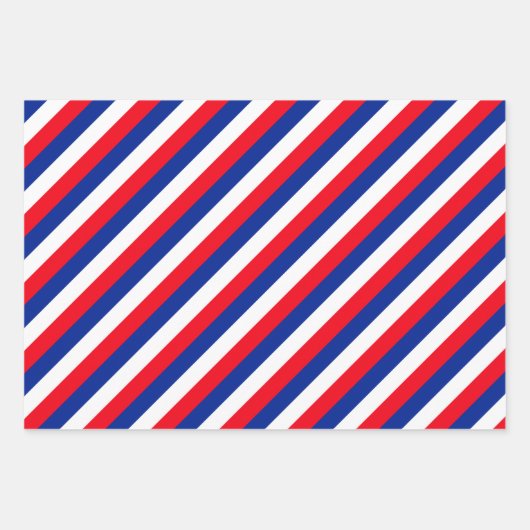 Franse vlag Patriottische kleuren internationaal r Inpakpapier Vel (Voorkant 3)
