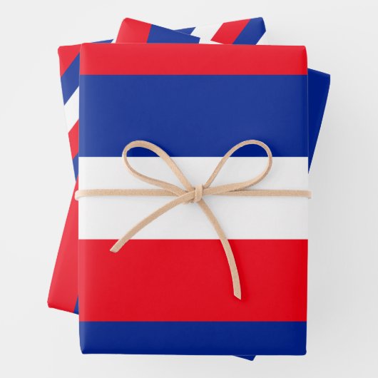 Franse vlag Patriottische kleuren internationaal r Inpakpapier Vel (In situ)