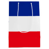 Franse vlag Patriottische kleuren internationaal r Medium Cadeauzakje (Achterkant)