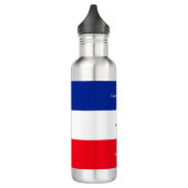 Franse vlag Patriottische kleuren internationaal r Waterfles (Links)