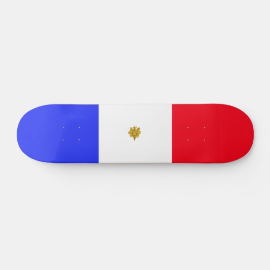 Franse vlag persoonlijk skateboard (Horizontaal)