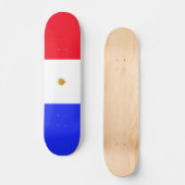 Franse vlag persoonlijk skateboard (Voorkant)