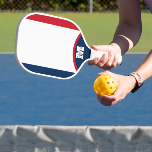 Franse vlag Pickleball Paddle - Aangepaste naam / (Insitu)
