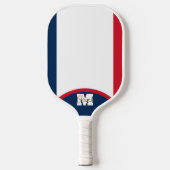 Franse vlag Pickleball Paddle - Aangepaste naam / (Voorkant)