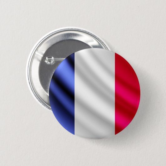 Franse vlag pinback-knop ronde button 5,7 cm (Voorkant /achterkant)