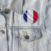 Franse vlag pinback-knop ronde button 5,7 cm (In situ)