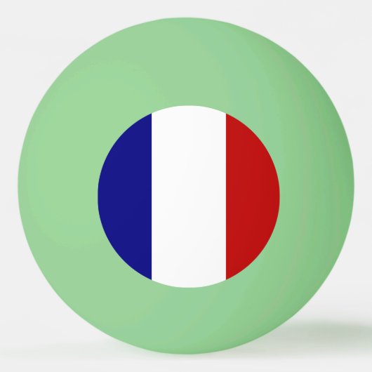 Franse vlag pingpongbal (Voorkant)