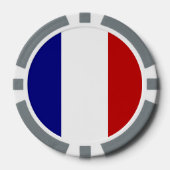 Franse vlag poker chips (Voorkant)