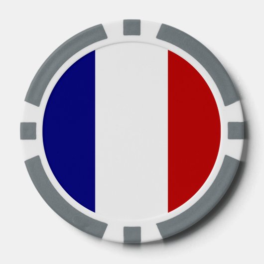 Franse vlag poker chips (Voorkant)