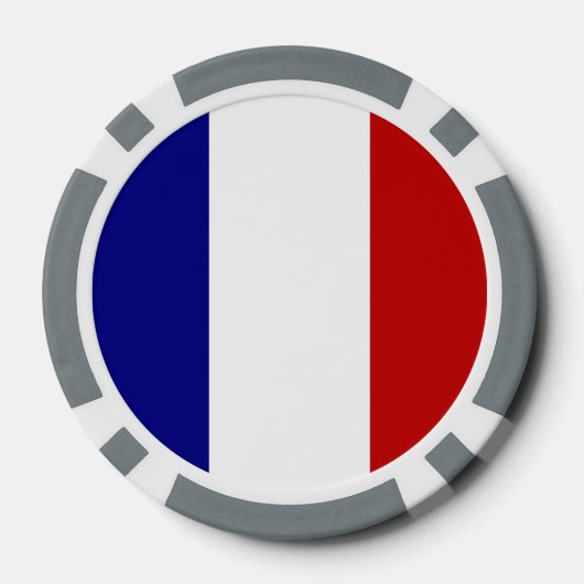 Franse vlag poker chips (Achterkant)