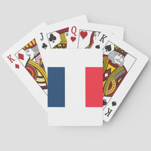 Franse vlag pokerkaarten (Achterkant)