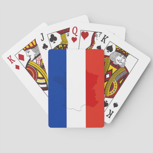 Franse vlag pokerkaarten (Achterkant)