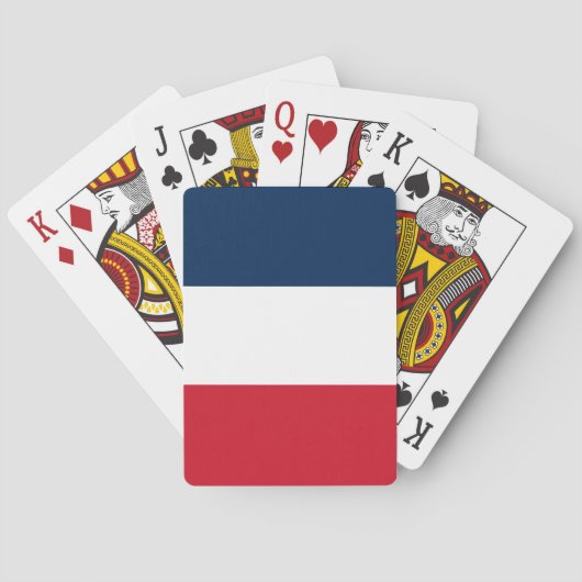 Franse vlag pokerkaarten (Achterkant)