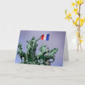Franse vlag - Postcard from Paris4 Kaart (Gele Bloem)
