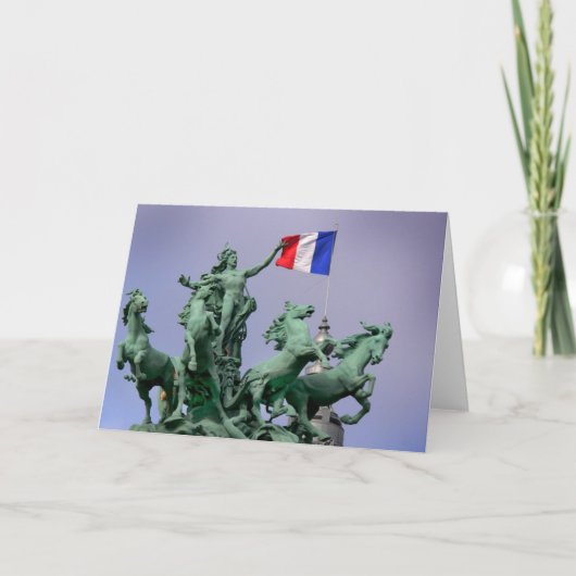 Franse vlag - Postcard from Paris4 Kaart (Voorkant)